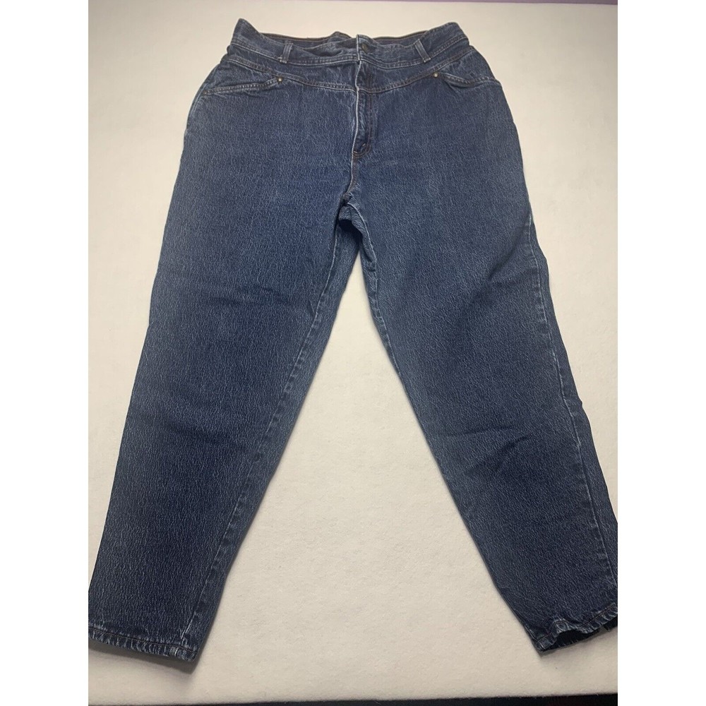 Levis Mom Jeans Taper Vintage High Waist Back Seam USA Made 1980s Plus Size 24